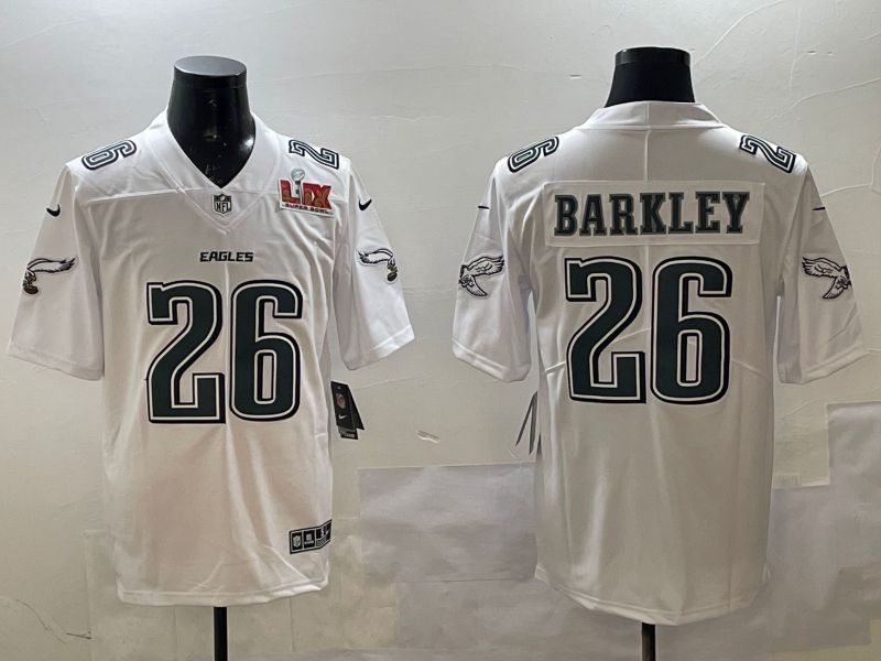 Men Philadelphia Eagles #26 Barkley White Fashion 2025 Nike Limited NFL Jersey style 6->philadelphia eagles->NFL Jersey